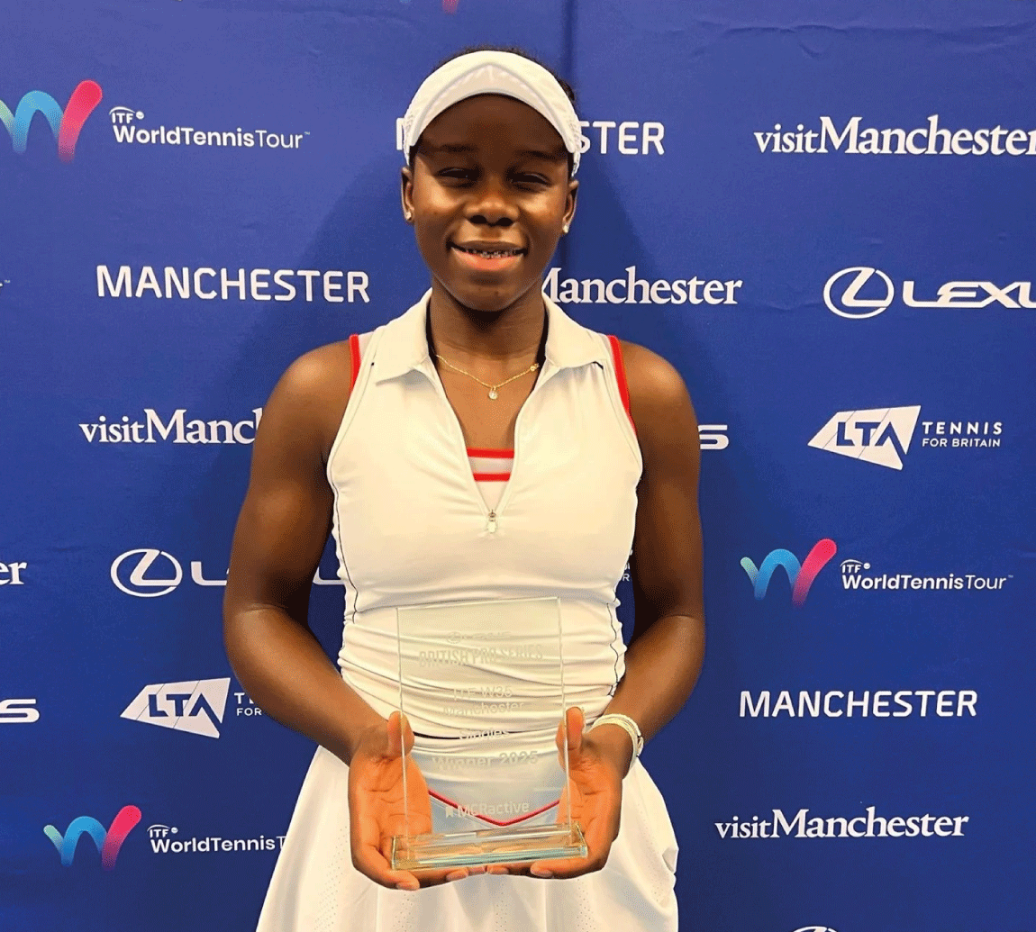 Victoria Mboku wins fourth ITF title in a row at Lexus British Pro Series Manchester