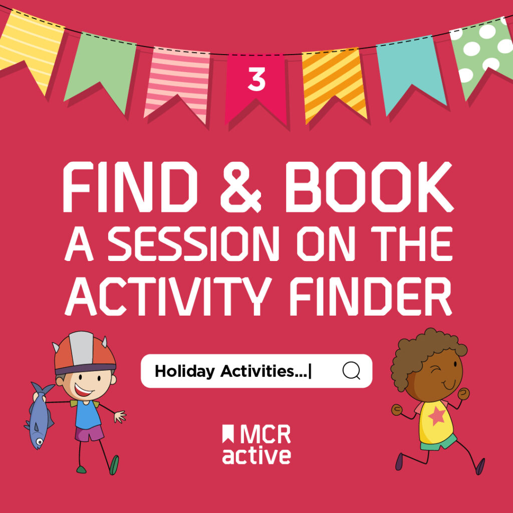 Find and book a session on the activity finder