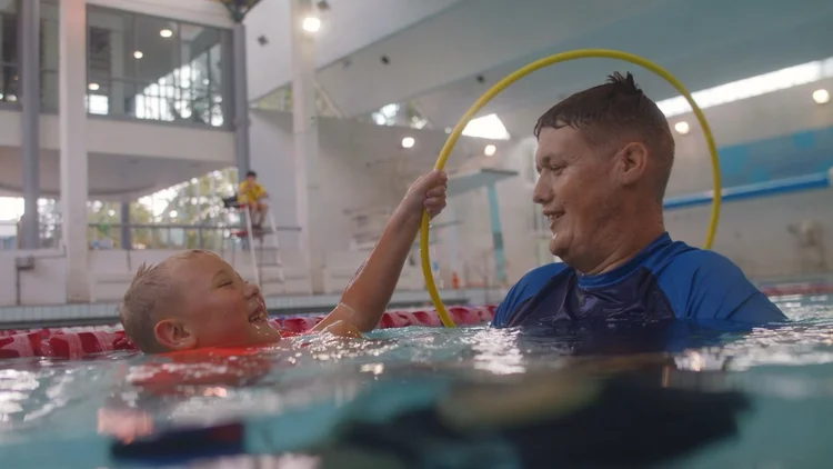 Level Water Swimming Lesson