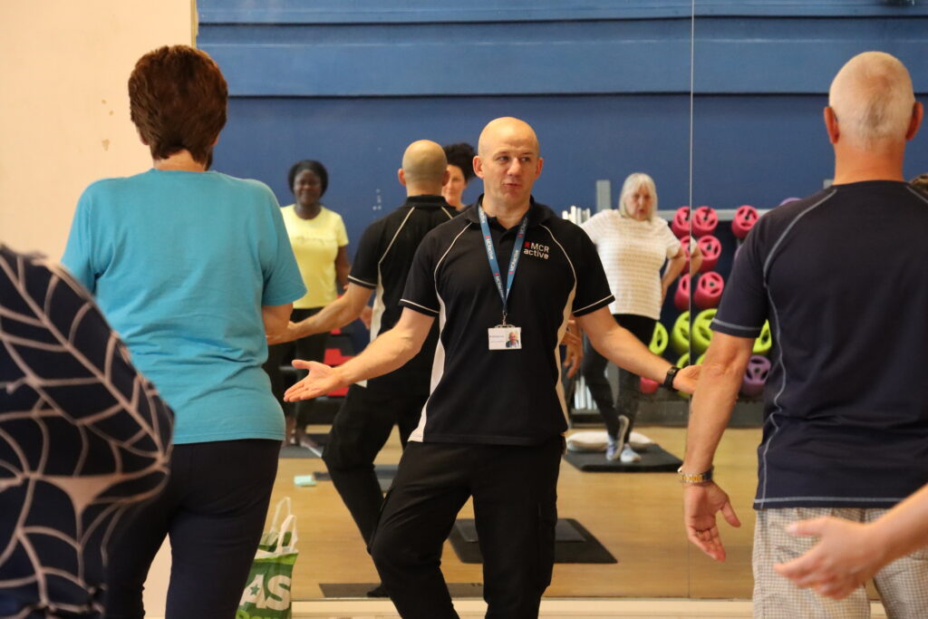 Manchester Active PARS Instructor delivering exercise class