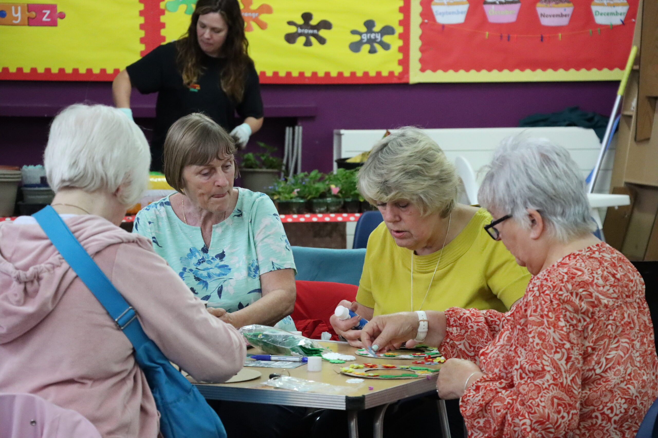 Older women inside arts and crafts